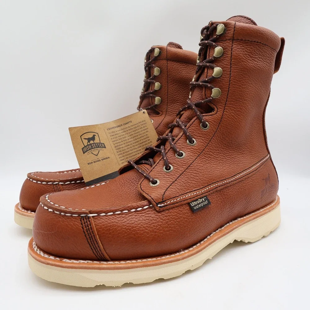 Irish Setter Boots Mens 10.5 D Wingshooter Leather Waterproof 894 9 Inch NIB